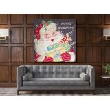 Merry Christmas Greeting Gift Print Painting Framed Canvas for Bedroom Wall Hangings Poster - Image 4