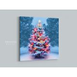 Christmas Tree Gift Print Painting Poster Framed Canvas - Image 5
