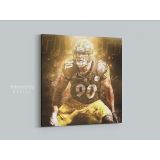 T. J. Watt Pittsburgh Poster Steelers Poster Football Canvas - Image 5