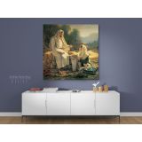 Living Water Jesus Christ and the Samaritan Woman Photo Print Poster Canvas - Image 4