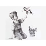 Banksy Donates New Artwork Celebrating Health Care Workers to British Hospital Banksy Canvas - Image 6