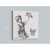 Banksy Donates New Artwork Celebrating Health Care Workers to British Hospital Banksy Canvas - Image 4