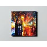 Street of Old Town Palette Knife Oil Painting by Leonid Afremov Canvas Wall Art - Image 2