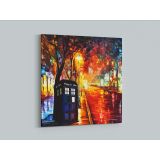 Street of Old Town Palette Knife Oil Painting by Leonid Afremov Canvas Wall Art - Image 3
