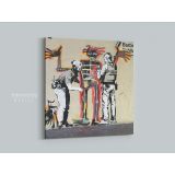 Banksy Style Jean Michel Basquiat Canvas - Image 4