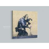 Banksy Style Street Graffiti Art Collection Canvas - Image 5