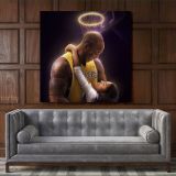 Gianna and Kobe Bryant Photo Print on Canvas