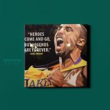 Mamba Mentality Inspirational Quote Kobe Bryant Photo Print on Canvas - Image 2