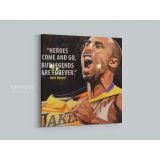 Mamba Mentality Inspirational Quote Kobe Bryant Photo Print on Canvas - Image 4