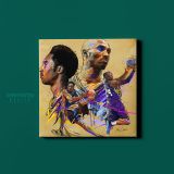 Kobe Bryant Basketball Player Drawing Photo Print on Canvas - Image 2