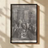 Cyrus Restores Temple Vessels - Gustave Dore Sacred Return Scene canvas wall art - Image 2