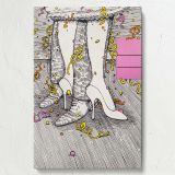 Dancing Couple - Confetti and Heels in Playful Pop Art Style canvas wall art - Image 7