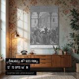 Daniel Confronts Idolatry - Gustave Dore Temple Scene with Priests and Statues canvas wall art