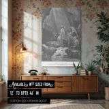 Daniel in the Lions' Den - Gustave Dore Divine Protection Scene canvas wall art