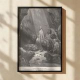 Daniel in the Lions' Den - Gustave Dore Divine Protection Scene canvas wall art - Image 2