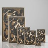 Danseres met DraperieEn - Expressive Nude Dancer (1919) By Henk Schilling canvas wall art - Image 4