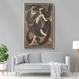 Danseres met DraperieEn - Expressive Nude Dancer (1919) By Henk Schilling canvas wall art - Image 5