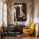 David and Goliath - Baroque Triumph Painting by Caravaggio canvas wall art - Image 3