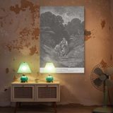 David and Jonathan's Farewell - Gustave Dore Covenant of Friendship canvas wall art - Image 5