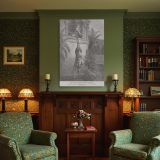 David Escapes by Rope - Gustave Dore Rescue from Palace canvas wall art - Image 4