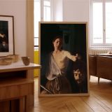David with Head of Goliath - Biblical Justice Art by Caravaggio canvas wall art - Image 7