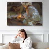 Dawn-of-hope-large by Daniel Gerhartz - single-panel canvas displayed above a sofa
