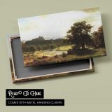 Day-s Beginning by Albert Bierstadt - canvas rear frame and hanging hardware