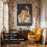 Dead Christ with Angels by Edouard Manet - Wounded Christ and Red Winged Figures canvas wall art - Image 3