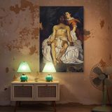 Dead Christ with Angels by Edouard Manet - Wounded Christ and Red Winged Figures canvas wall art - Image 5