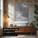 Death of Abel - First Murder Scene from Genesis by Gustave Dore canvas wall art