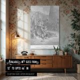 Death of Abimelech - Gustave Dore Helmet-Crushing Moment canvas wall art