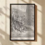 Death of Abimelech - Gustave Dore Helmet-Crushing Moment canvas wall art - Image 2