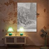 Death of Abimelech - Gustave Dore Helmet-Crushing Moment canvas wall art - Image 5