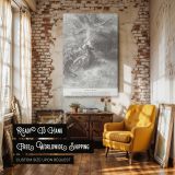 Death of Absalom - Gustave Dore Engraving of Hanging and Soldiers Scene canvas wall art - Image 3