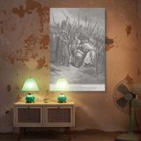 Death of Agag - Gustave Dore Judgment in the Presence of Samuel canvas wall art - Image 5