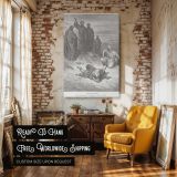 Death of Ananias - Divine Judgment in Early Church by Gustave Dore canvas wall art - Image 3