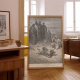 Death of Ananias - Divine Judgment in Early Church by Gustave Dore canvas wall art - Image 7