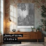Death of Jezebel - Gustave Dore Palace Fall and Soldiers Scene canvas wall art