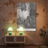 Death of Jezebel - Gustave Dore Palace Fall and Soldiers Scene canvas wall art - Image 5