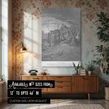 Death of King Ahab - Gustave Dore Battlefield Judgment Scene canvas wall art