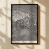 Death of King Ahab - Gustave Dore Battlefield Judgment Scene canvas wall art - Image 2