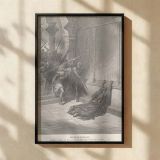 Death of Queen Athaliah - Gustave Dore Violent Courtroom Overthrow Scene canvas wall art - Image 2
