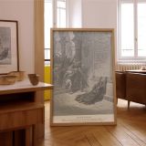 Death of Queen Athaliah - Gustave Dore Violent Courtroom Overthrow Scene canvas wall art - Image 7