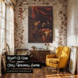 Death of the Virgin - Apostles Mourning Scene by Caravaggio canvas wall art - Image 3