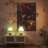 Death of the Virgin - Apostles Mourning Scene by Caravaggio canvas wall art - Image 5