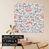 Decorative seamless pattern floral background — room mockup view 6