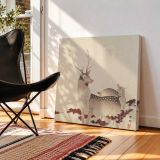 Deer and Moon by Ohara Shōson — alternate room view