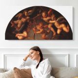 Deposition of Christ by Agnolo Bronzino — single-panel canvas shown above a seated person