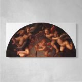 Deposition of Christ by Agnolo Bronzino — single-panel canvas on a pale wall