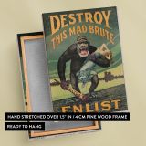 Destroy This Mad Brute - WWI Gorilla Propaganda Poster By Harry Ryle Hopps - Image 6